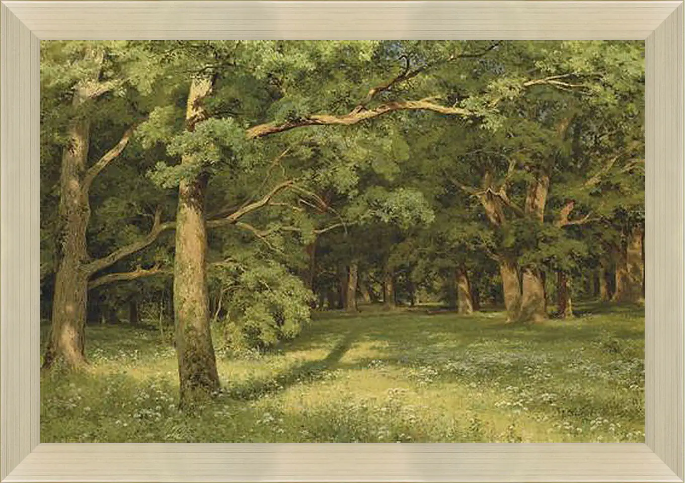 Картина в раме - Лесная поляна. Иван Шишкин