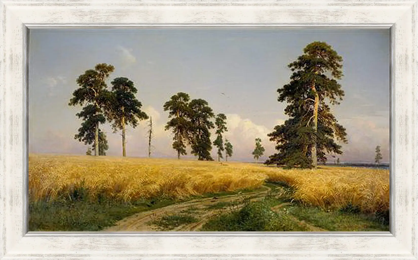 Картина в раме - Рожь. Иван Шишкин