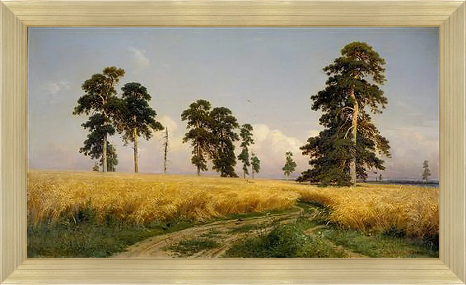 Картина в раме - Рожь. Иван Шишкин