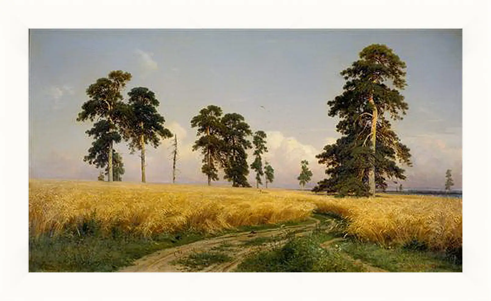 Картина в раме - Рожь. Иван Шишкин