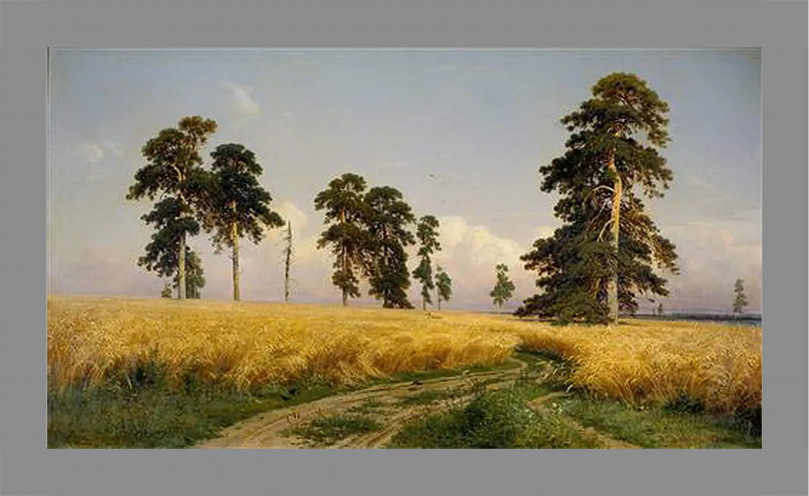 Картина в раме - Рожь. Иван Шишкин