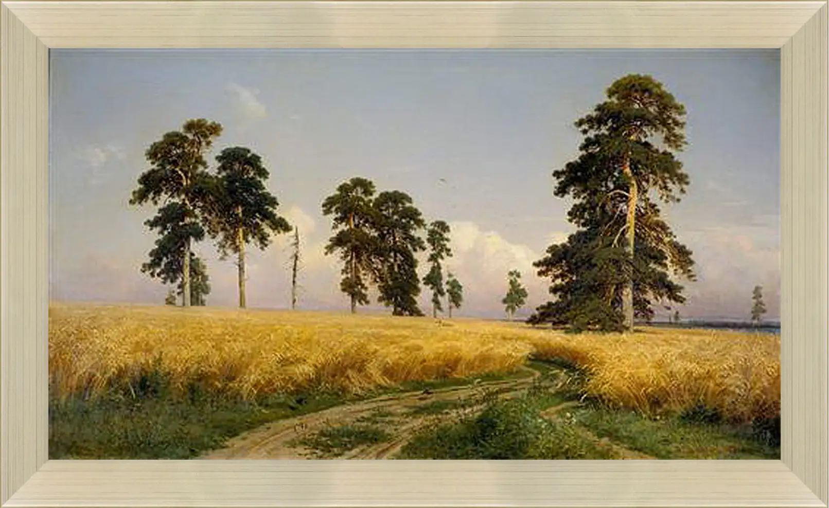 Картина в раме - Рожь. Иван Шишкин