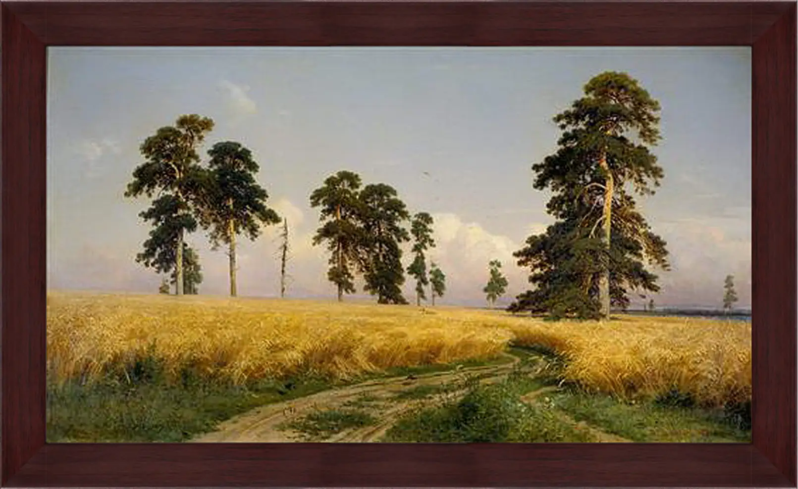 Картина в раме - Рожь. Иван Шишкин