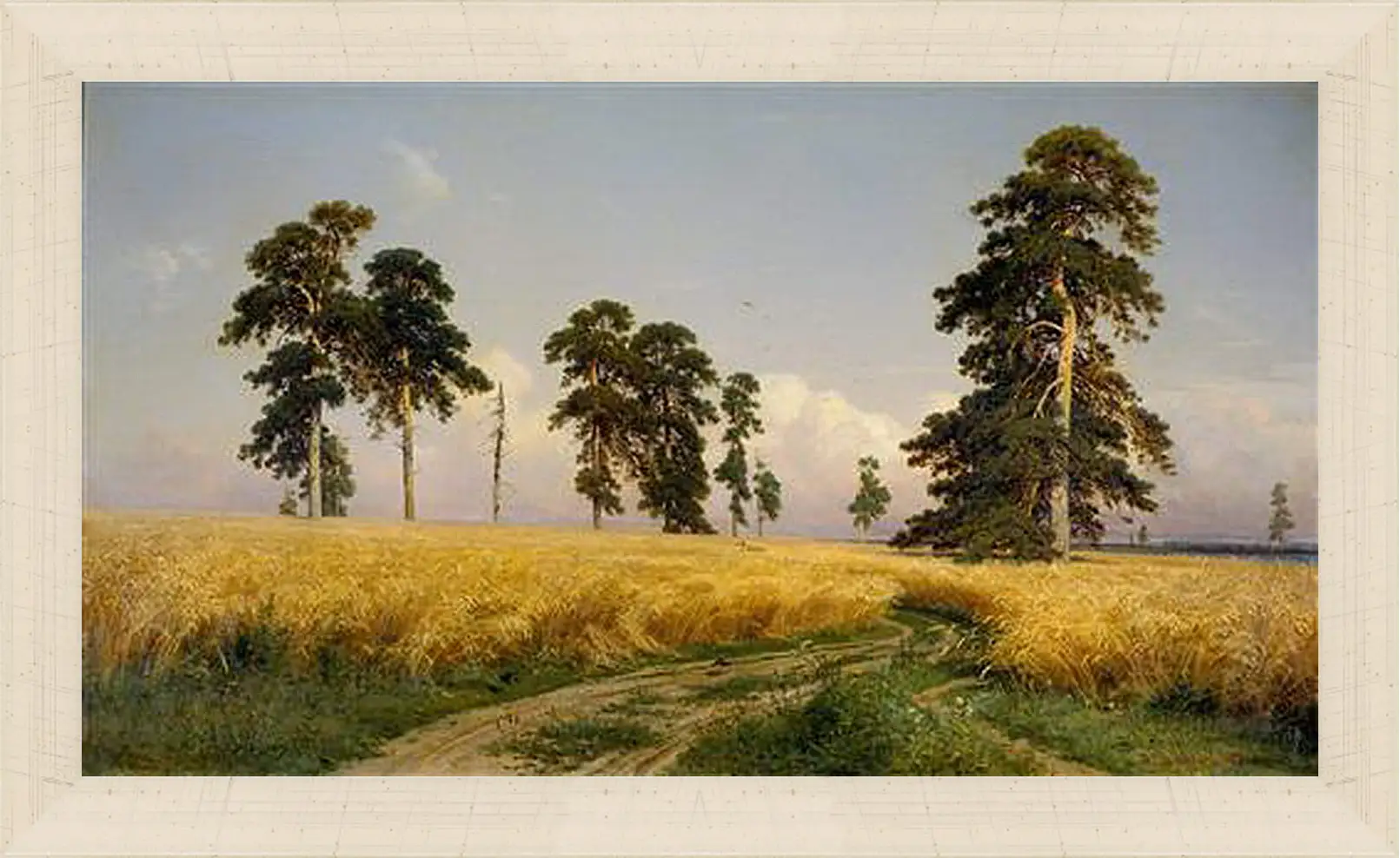 Картина в раме - Рожь. Иван Шишкин