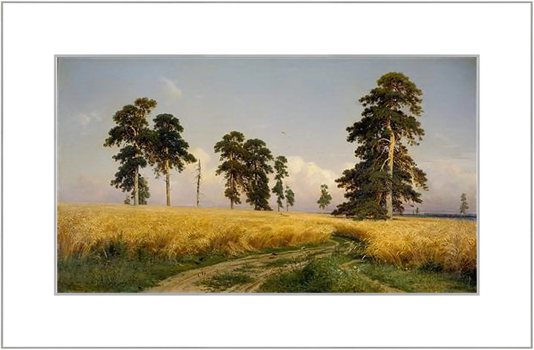 Картина в раме - Рожь. Иван Шишкин