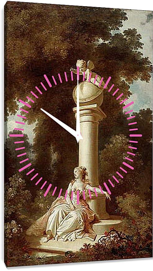 Часы картина - Мечтания. Жан Оноре Фрагонар
