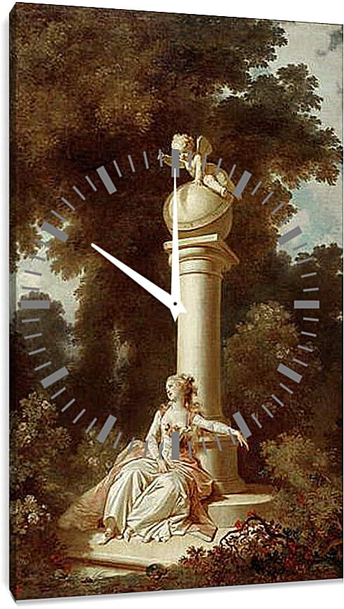 Часы картина - Мечтания. Жан Оноре Фрагонар

