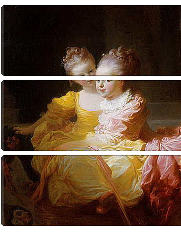 Модульная картина - the two sisters. Жан Оноре Фрагонар
