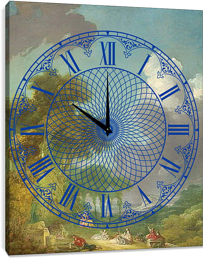 Часы картина - Качели. Жан Оноре Фрагонар

