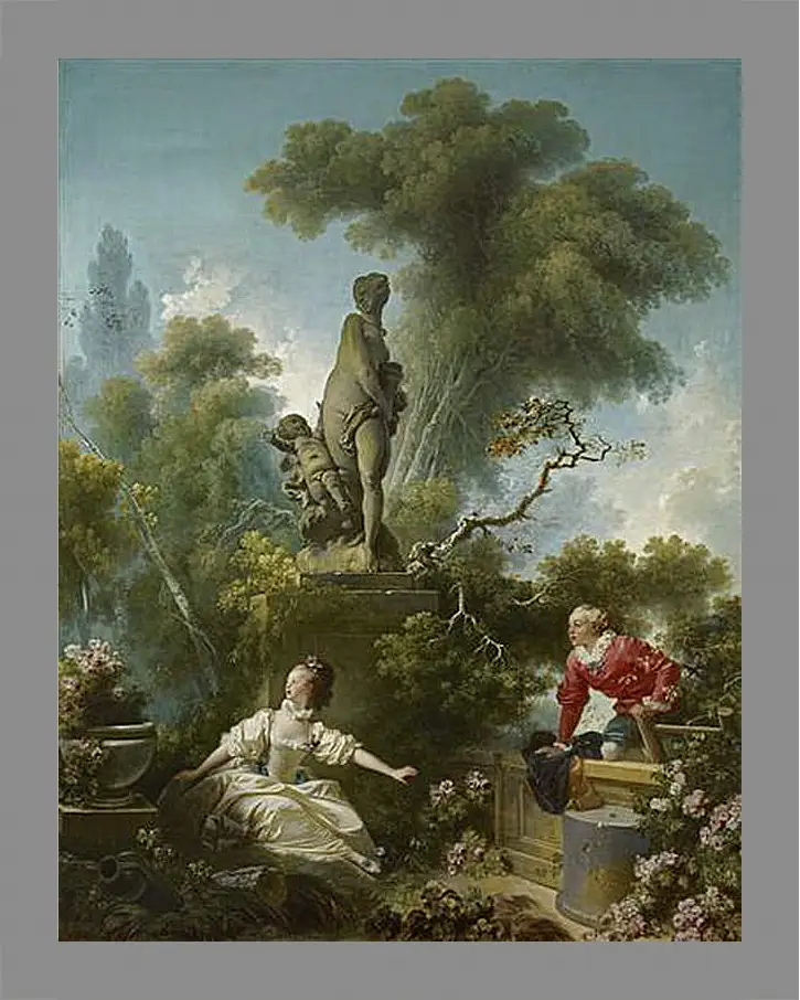Картина в раме - The progress of love: the meeting - Свидание. Жан Оноре Фрагонар