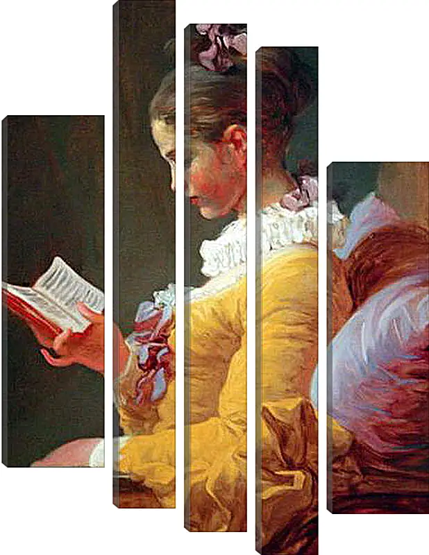 Модульная картина - A Young Girl Reading. Жан Оноре Фрагонар