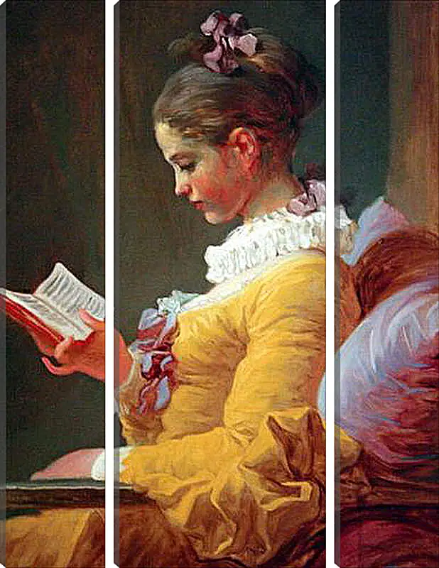 Модульная картина - A Young Girl Reading. Жан Оноре Фрагонар
