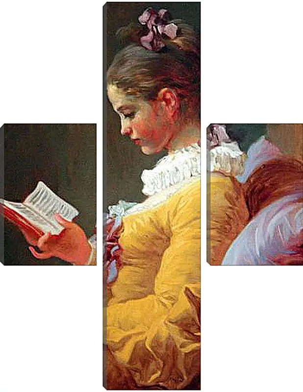 Модульная картина - A Young Girl Reading. Жан Оноре Фрагонар