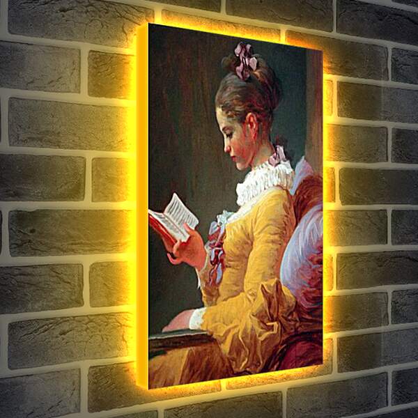 Лайтбокс световая панель - A Young Girl Reading. Жан Оноре Фрагонар
