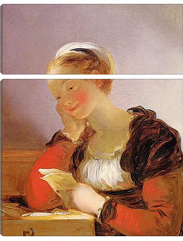 Модульная картина - The Letter. Жан Оноре Фрагонар