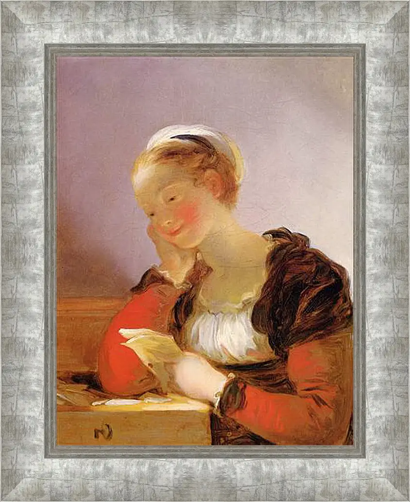 Картина в раме - The Letter. Жан Оноре Фрагонар