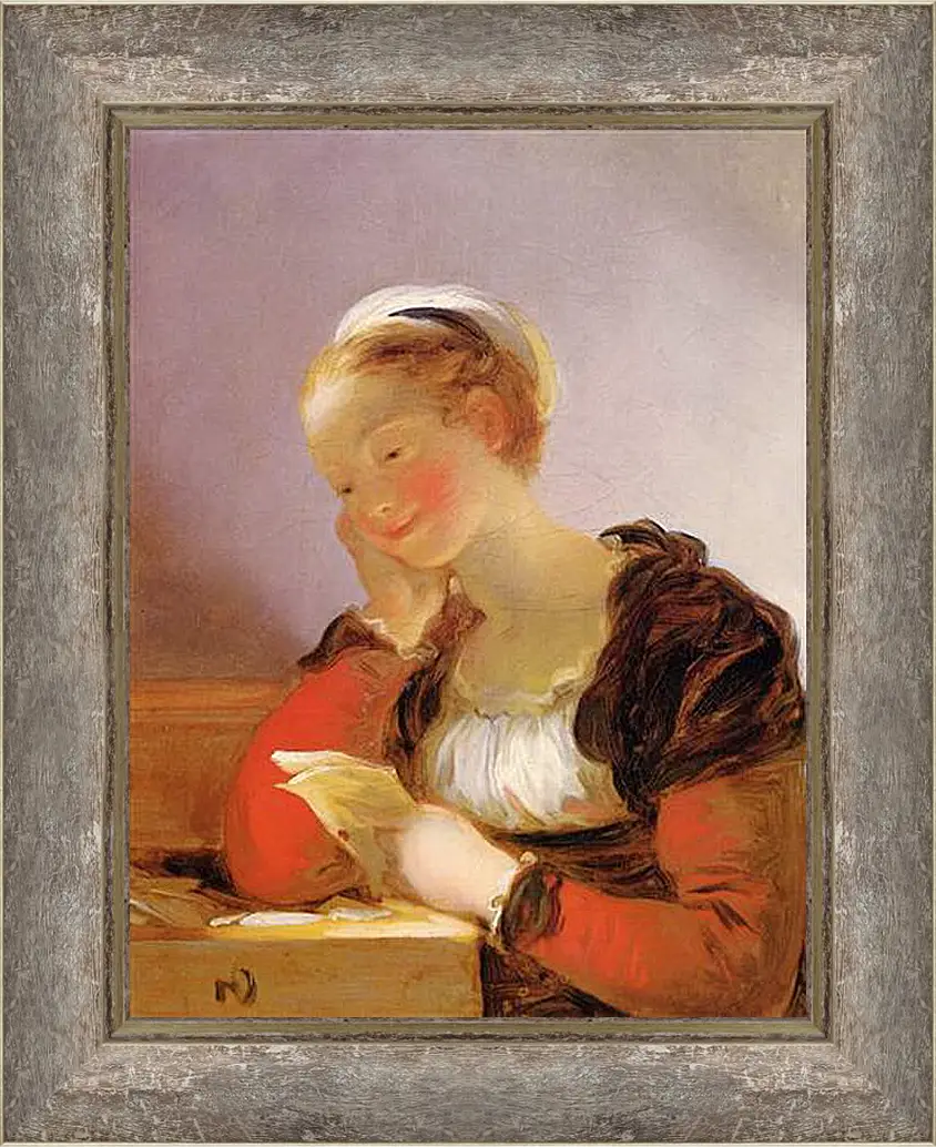 Картина в раме - The Letter. Жан Оноре Фрагонар