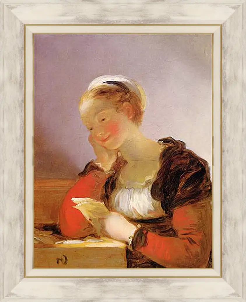 Картина в раме - The Letter. Жан Оноре Фрагонар