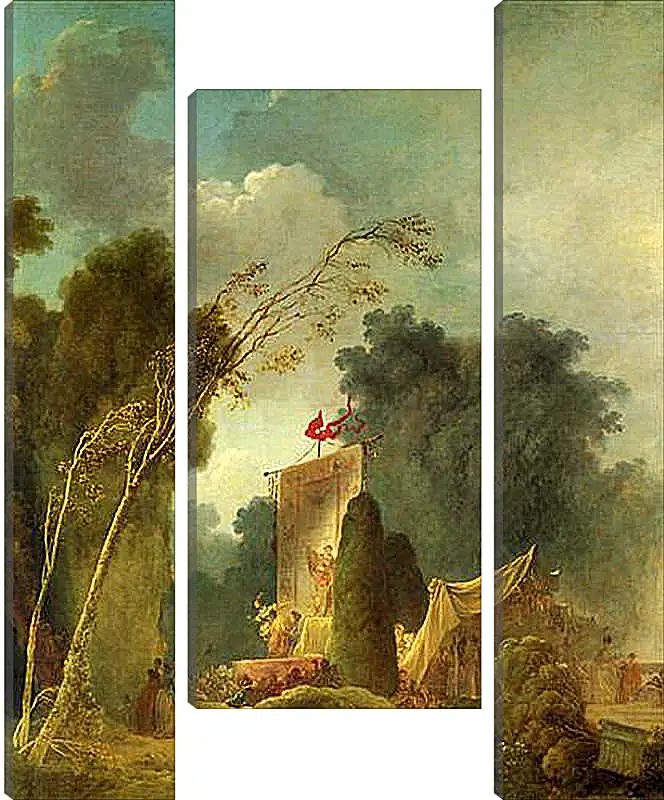 Модульная картина - The Feast of Saint Cloud. Жан Оноре Фрагонар