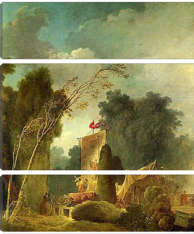 Модульная картина - The Feast of Saint Cloud. Жан Оноре Фрагонар