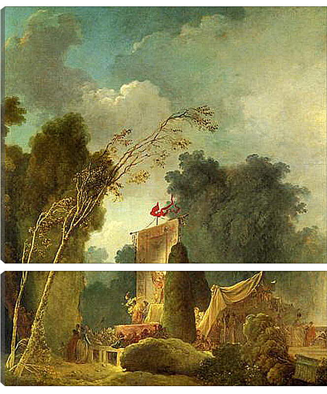 Модульная картина - The Feast of Saint Cloud. Жан Оноре Фрагонар
