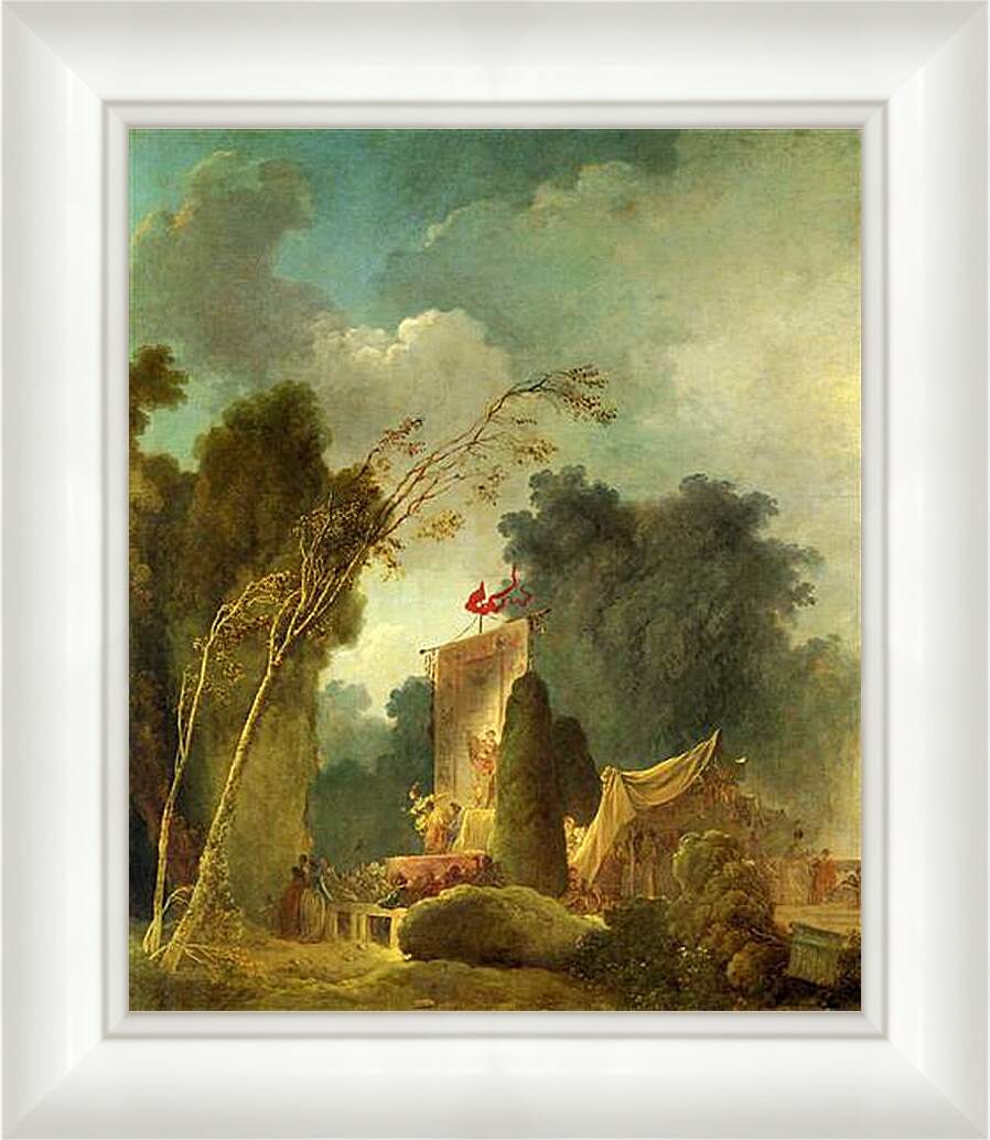 Картина в раме - The Feast of Saint Cloud. Жан Оноре Фрагонар
