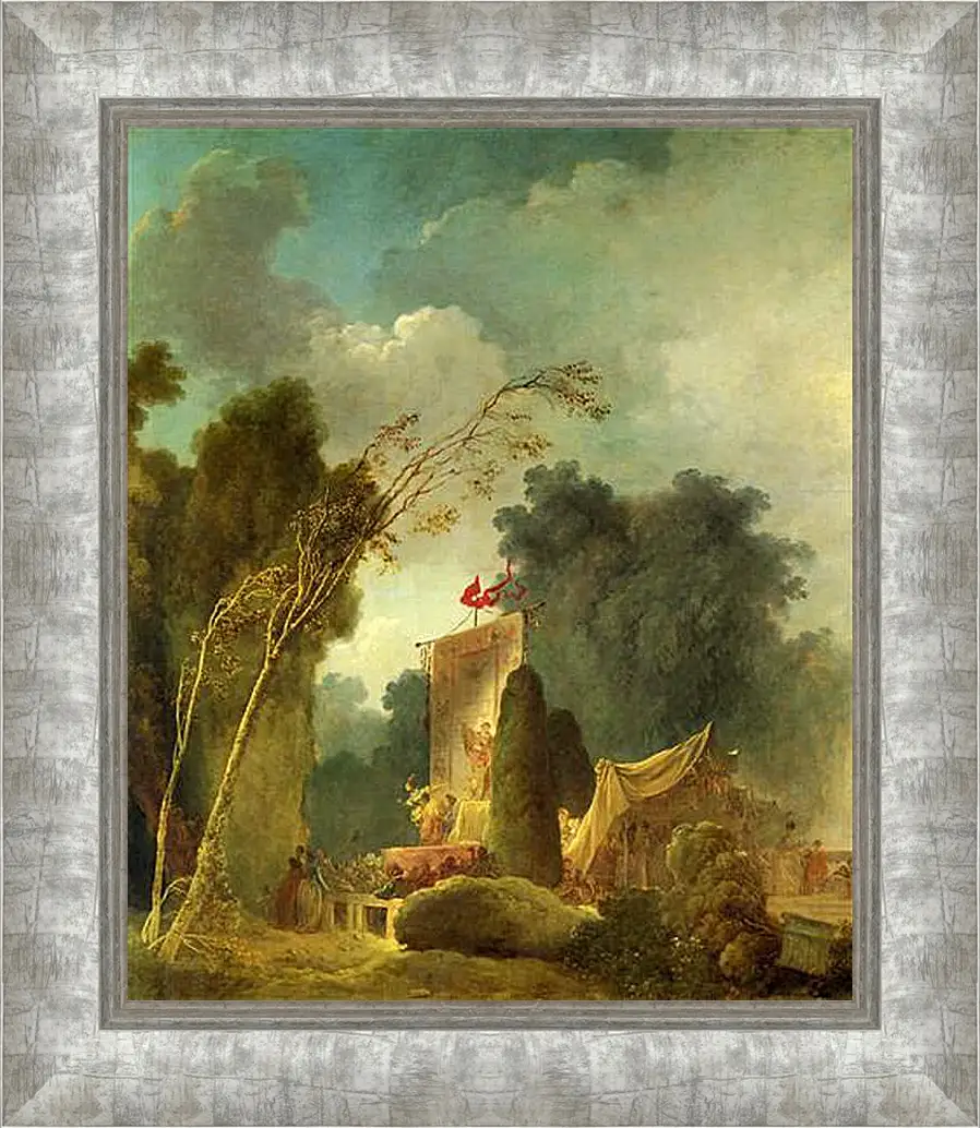 Картина в раме - The Feast of Saint Cloud. Жан Оноре Фрагонар