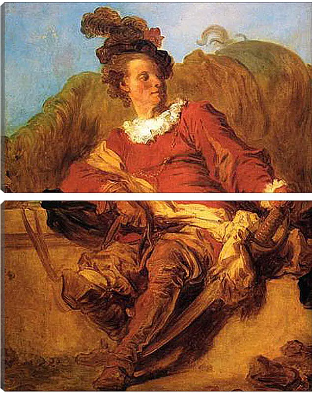 Модульная картина - Portrait of a Spanish Rider. Жан Оноре Фрагонар