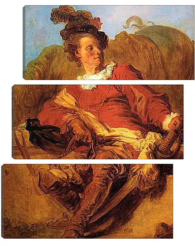 Модульная картина - Portrait of a Spanish Rider. Жан Оноре Фрагонар