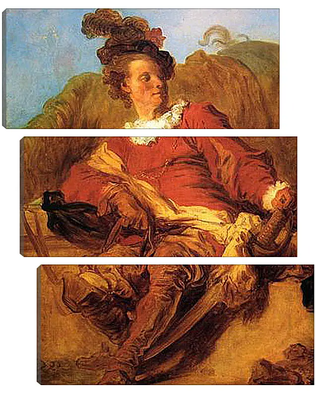 Модульная картина - Portrait of a Spanish Rider. Жан Оноре Фрагонар