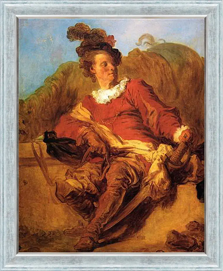 Картина в раме - Portrait of a Spanish Rider. Жан Оноре Фрагонар