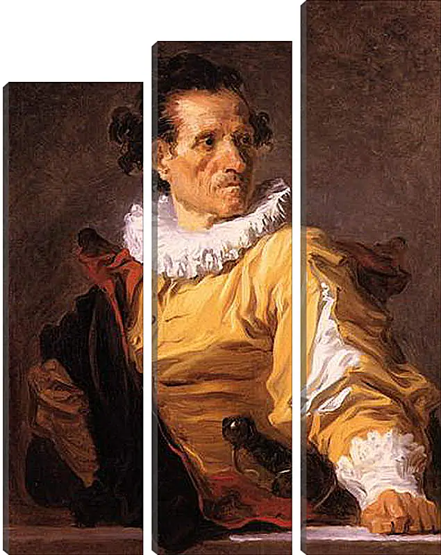 Модульная картина - Portrait of a Man called The Warrior. Жан Оноре Фрагонар