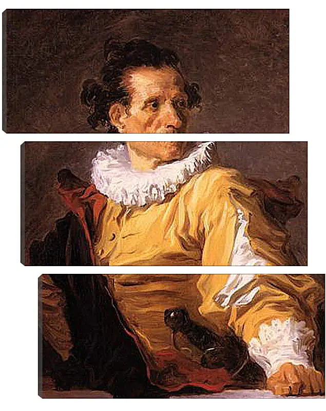 Модульная картина - Portrait of a Man called The Warrior. Жан Оноре Фрагонар