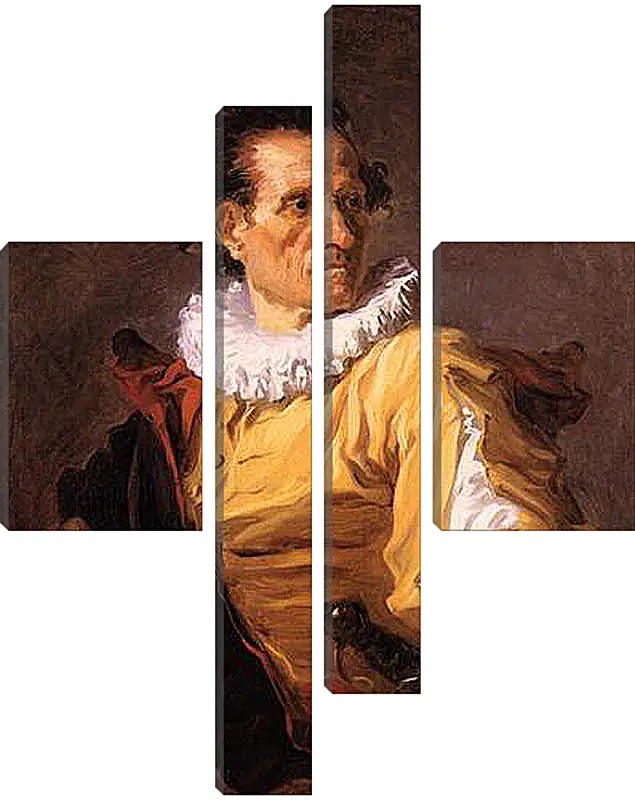 Модульная картина - Portrait of a Man called The Warrior. Жан Оноре Фрагонар