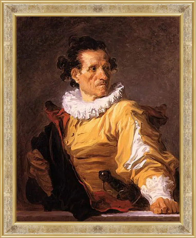 Картина в раме - Portrait of a Man called The Warrior. Жан Оноре Фрагонар