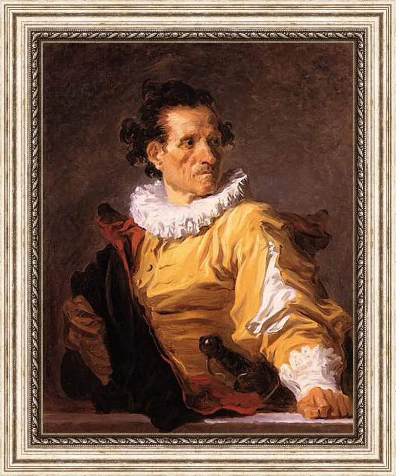 Картина в раме - Portrait of a Man called The Warrior. Жан Оноре Фрагонар