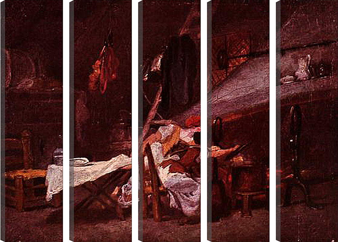 Модульная картина - At the Stove. Жан Оноре Фрагонар
