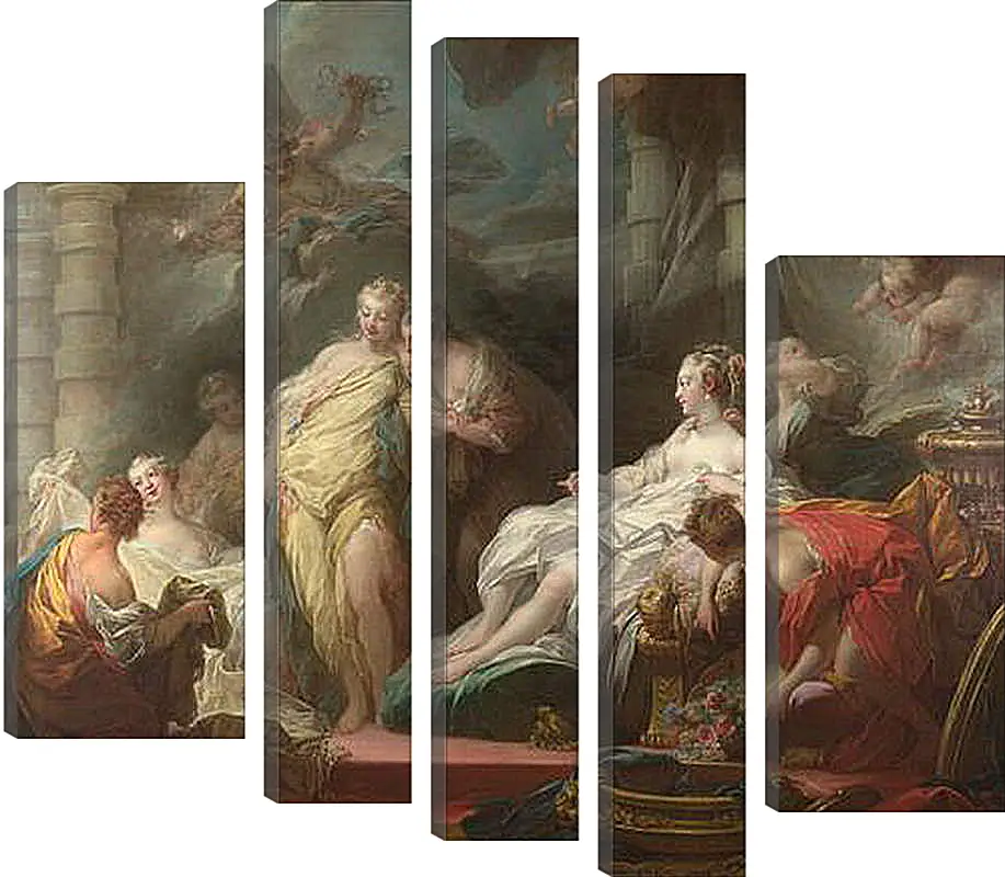 Модульная картина - Psyche showing her Sisters her Gifts from Cupid. Жан Оноре Фрагонар