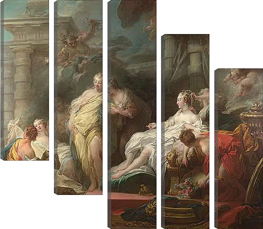 Модульная картина - Psyche showing her Sisters her Gifts from Cupid. Жан Оноре Фрагонар