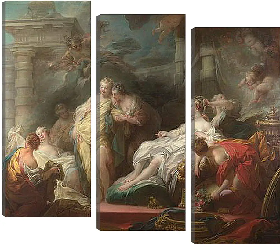 Модульная картина - Psyche showing her Sisters her Gifts from Cupid. Жан Оноре Фрагонар