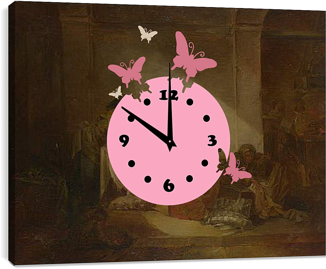 Часы картина - Interior Scene. Жан Оноре Фрагонар