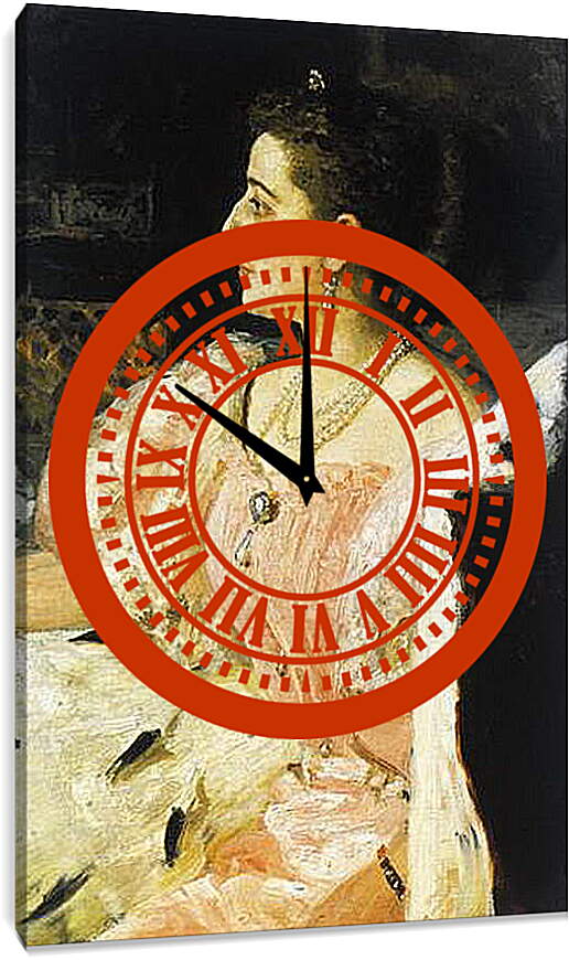 Часы картина - Портрет графини Наталии П. Головиной. Илья Репин
