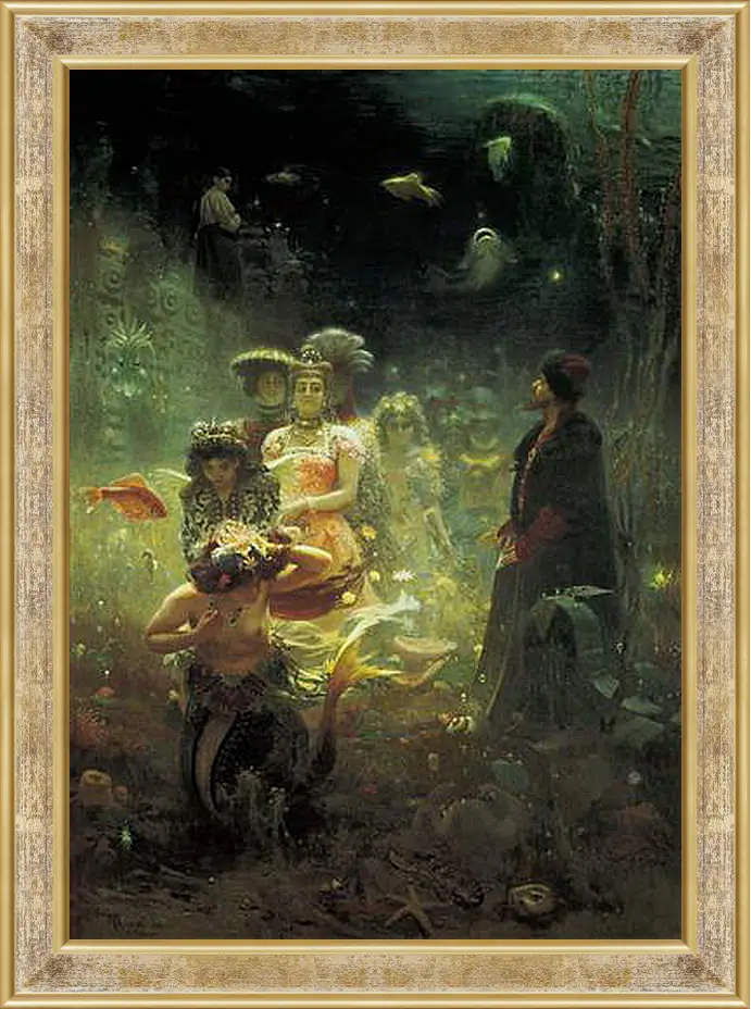 Картина в раме - Садко. Илья Репин
