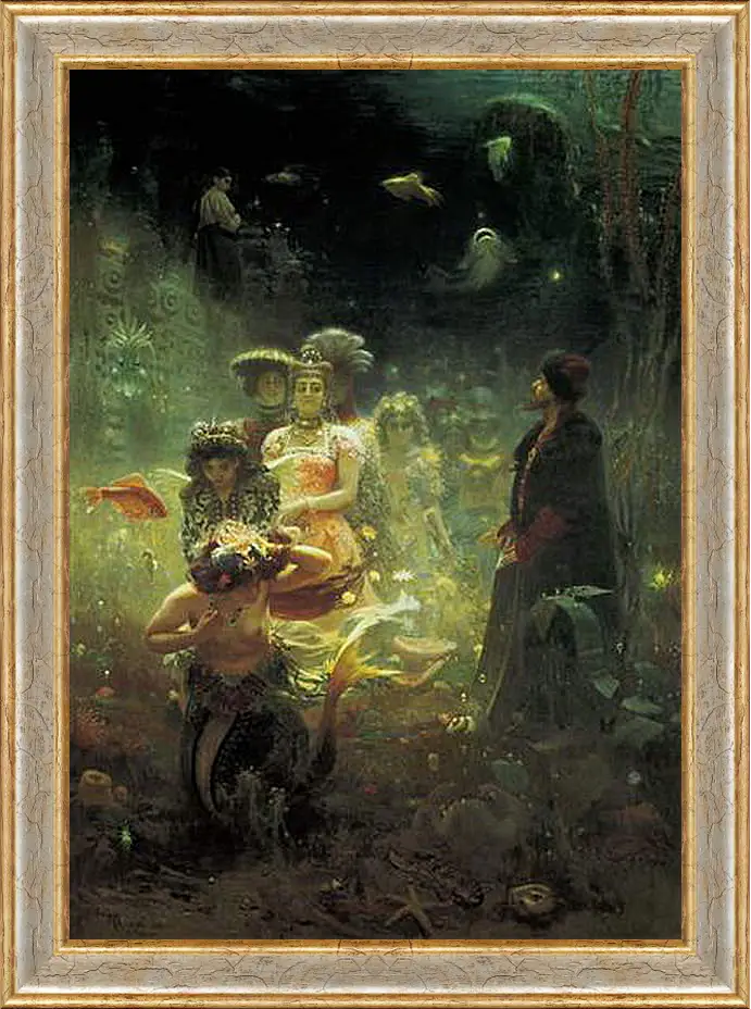 Картина в раме - Садко. Илья Репин
