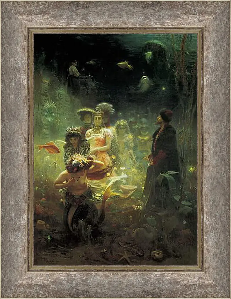 Картина в раме - Садко. Илья Репин