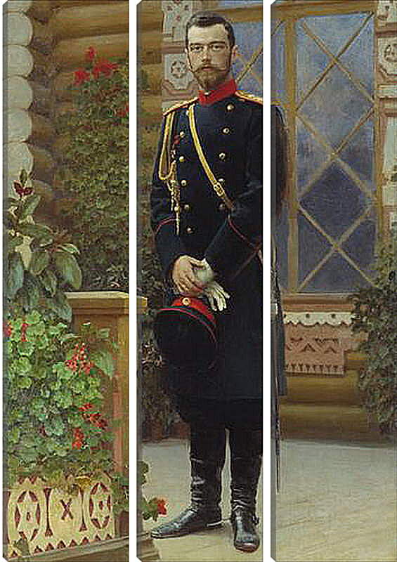 Модульная картина - Портрет императора Николая II. Илья Репин
