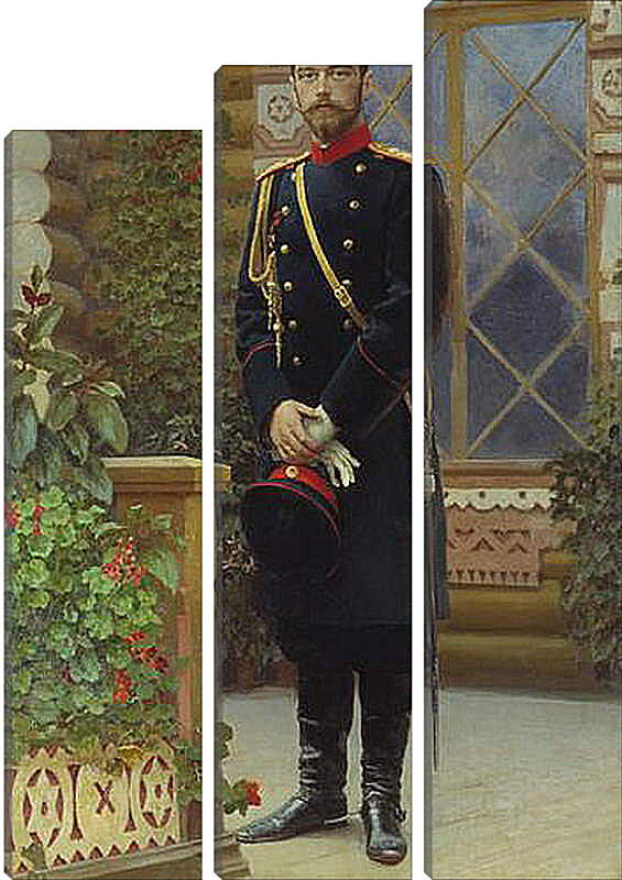 Модульная картина - Портрет императора Николая II. Илья Репин

