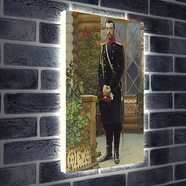 Лайтбокс световая панель - Портрет императора Николая II. Илья Репин
