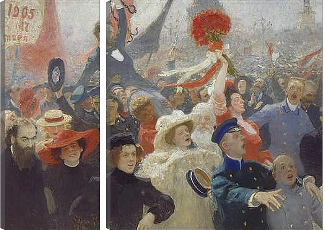 Модульная картина - 18 октября 1905 года. Илья Репин