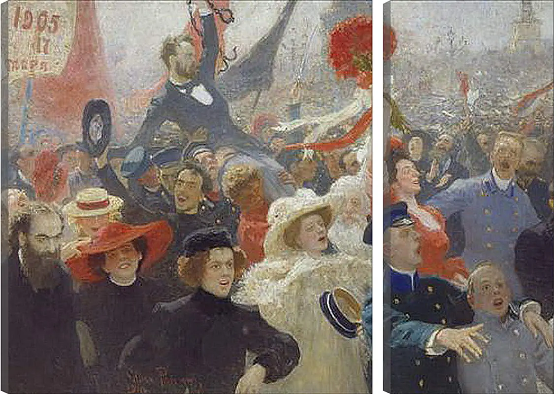 Модульная картина - 18 октября 1905 года. Илья Репин